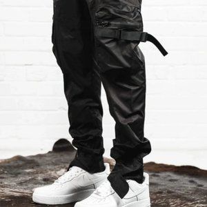 Black Cargo Pants (Large) - Kollar Clothing